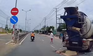 Tây Ninh: Va chạm xe trộn bê tông, người đi xe máy tử vong