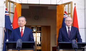 Tổng Bí thư, Chủ tịch nước Tô Lâm và Thủ tướng Australia Anthony Albanese gặp mặt báo chí