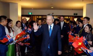 Tổng Bí thư, Chủ tịch nước Tô Lâm đến thủ đô Canberra, tiếp tục chuyến thăm Australia
