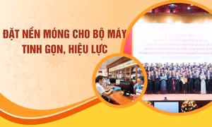 Đặt nền móng cho bộ máy tinh gọn, hiệu lực