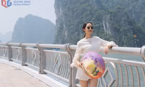 Đương kim Hoa hậu Thế giới 2025 trải nghiệm văn hóa Quảng Ninh