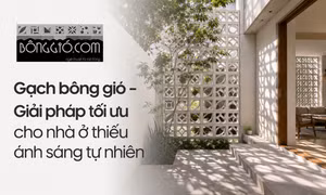 Gạch bông gió - Giải pháp tối ưu cho nhà ở thiếu ánh sáng tự nhiên