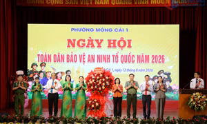 Phường Móng Cái 1 tổ chức Ngày hội toàn dân bảo vệ an ninh Tổ quốc năm 2026
