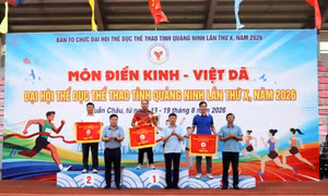 Phường Quang Hanh đoạt Nhất toàn đoàn môn Điền kinh Đại hội Thể dục thể thao 2026