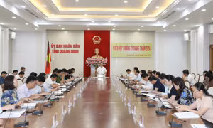 UBND tỉnh họp thường kỳ tháng 7