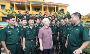 Tuổi trẻ Quân đội khắc ghi lời căn dặn của Tổng Bí thư Nguyễn Phú Trọng 