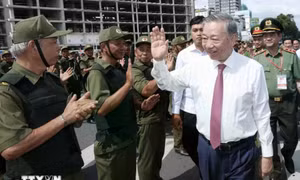 Chủ tịch nước Tô Lâm dự lễ ra mắt Lực lượng bảo vệ an ninh, trật tự ở cơ sở
