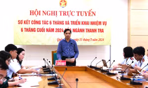 Triển khai công tác thanh tra 6 tháng cuối năm 2024