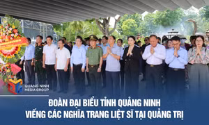 Đoàn đại biểu tỉnh Quảng Ninh viếng các nghĩa trang liệt sĩ tại Quảng Trị