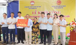 Quảng Yên: Khởi công xây dựng Nhà Đại đoàn kết cho hộ cận nghèo 