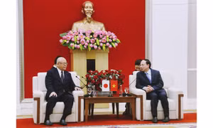 Đồng chí Bí thư Tỉnh ủy tiếp xã giao Cố vấn đặc biệt Liên minh nghị sĩ hữu nghị Nhật - Việt