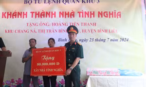 Bình Liêu: Khánh thành và bàn giao nhà tình nghĩa