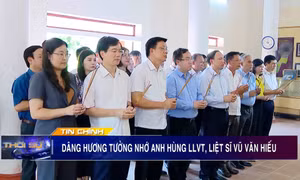 Đoàn đại biểu tỉnh Quảng Ninh dâng hương tưởng nhớ Anh hùng LLVT, Liệt sĩ Vũ Văn Hiếu