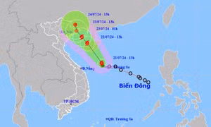 Bão số 2 hướng vào vịnh Bắc Bộ, miền bắc sắp có mưa lớn
