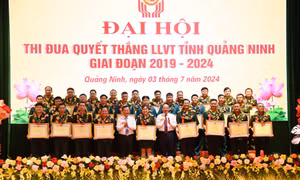 Đại hội thi đua Quyết thắng Lực lượng vũ trang tỉnh Quảng Ninh giai đoạn 2019-2024