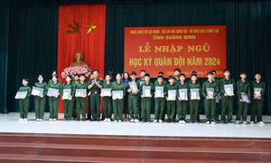 Lễ nhập ngũ "Học kỳ trong quân đội" năm 2024