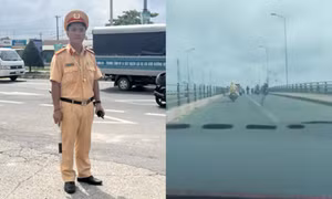 Cảnh sát giao thông giúp đưa sản phụ vỡ ối đến bệnh viện kịp thời