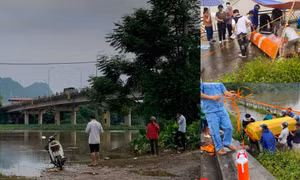 Lật phao trên sông Đáy, 6 nam sinh bị nước cuốn, 2 em tử vong