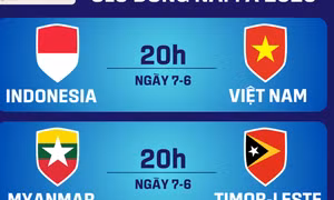 Lịch trực tiếp U19 Đông Nam Á ngày 7-6: Việt Nam đấu Indonesia