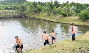 Hai anh em ruột đuối nước khi đi tắm ao ở Lâm Đồng