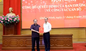 Đồng chí Dương Mạnh Cường giữ chức vụ Trưởng Ban Nội chính Tỉnh ủy