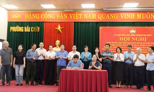 Ký cam kết xây dựng phường Bãi Cháy đến năm 2030 là phường không ma túy