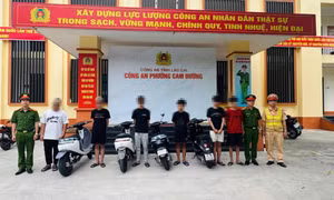 Lào Cai triệu tập nhóm thanh thiếu niên vi phạm hàng loạt quy định giao thông