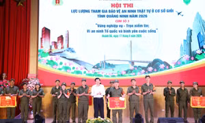 Hội thi lực lượng tham gia bảo vệ an ninh, trật tự ở cơ sở giỏi năm 2026 - Cụm thi số 3