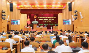 Khai mạc Kỳ họp thứ 5, HĐND tỉnh khóa XV