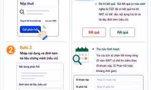 Người nộp thuế có thể gửi và theo dõi phản hồi trên eTax Mobile