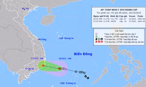 Thời tiết ngày 26/10: Áp thấp gây mưa to khu vực Trung Trung Bộ, Tây Nguyên và Nam Bộ