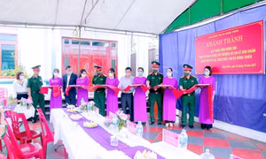 Ban CHQS TX Đông Triều khánh thành, bàn giao nhà đồng đội 