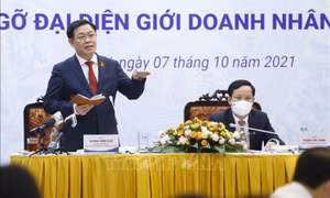 Chủ tịch Quốc hội gặp gỡ đại diện giới doanh nhân Việt Nam