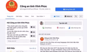 Điều tra đối tượng tấn công Fanpage của Công an tỉnh Vĩnh Phúc