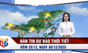 Dự báo thời tiết đêm 29, ngày 30/12/2025