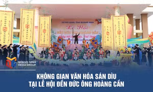 Không gian văn hóa Sán Dìu tại Lễ hội Đền Đức Ông Hoàng Cần