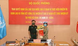 Chủ tịch nước cử nữ “Sứ giả” thực hiện nhiệm vụ gìn giữ hòa bình Liên Hợp Quốc