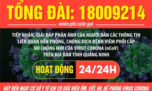 Thông báo số điện thoại đường dây nóng báo dịch tỉnh Quảng Ninh