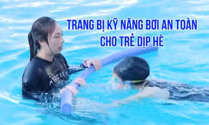 Trang bị kỹ năng bơi an toàn cho trẻ dịp hè