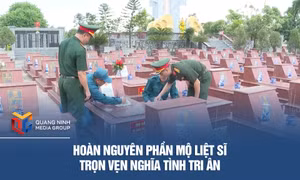 Hoàn nguyên phần mộ liệt sĩ - trọn vẹn nghĩa tình tri ân
