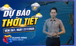 Bản tin dự báo thời tiết đêm 26/7, ngày 27/7/2026