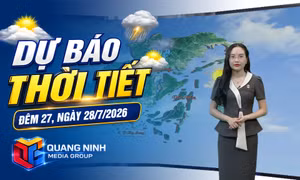 Dự báo thời tiết đêm 27, ngày 28/7/2026
