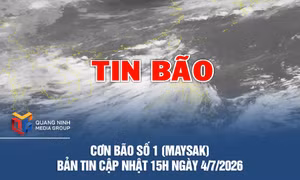 Cơn bão số 1 (Maysak) - Bản tin cập nhật 15h ngày 4/7/2026