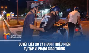 Quyết liệt xử lý thanh thiếu niên tụ tập vi phạm giao thông