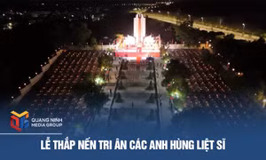 Lễ thắp nến tri ân các anh hùng liệt sĩ