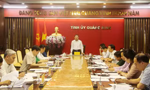 Hội nghị Ban Thường vụ Tỉnh ủy