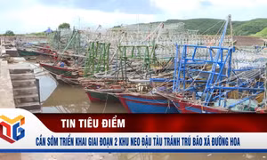 Cần sớm triển khai giai đoạn 2 khu neo đậu tàu tránh trú bão xã Đường Hoa