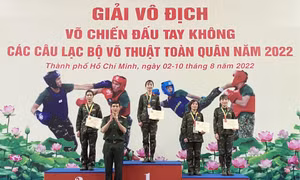 Bộ CHQS tỉnh Quảng Ninh đoạt 2 huy chương Đồng tại Giải vô địch Võ chiến đấu tay không các câu lạc bộ võ thuật toàn quân