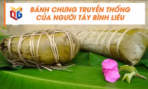 Bánh chưng truyền thống của người Tày Bình Liêu