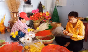 Hoa khô nghệ thuật vào tết